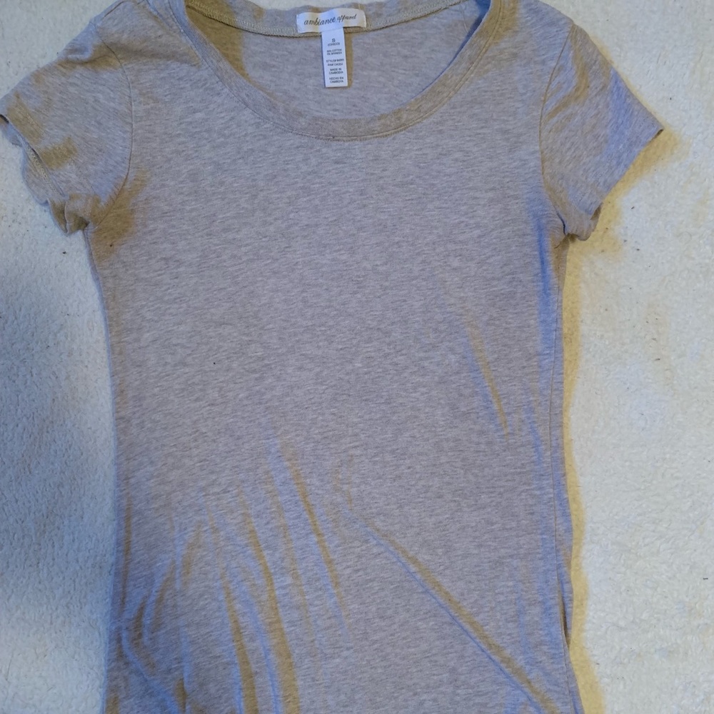 Plain gray T-shirt